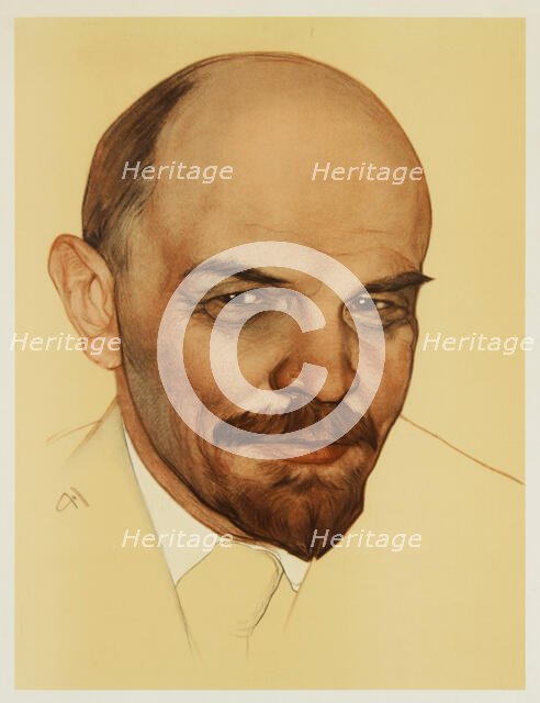 Vladimir Ilyich Lenin . Creator: Andreev, Nikolai Andreevich (1873-1932).