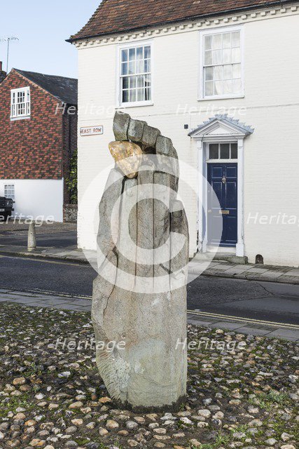'The Symbol of Discovery', sculpture by John Skelton, East Row, Chichester, West Sussex, 2014. Artists: Steven Baker, John Skelton.
