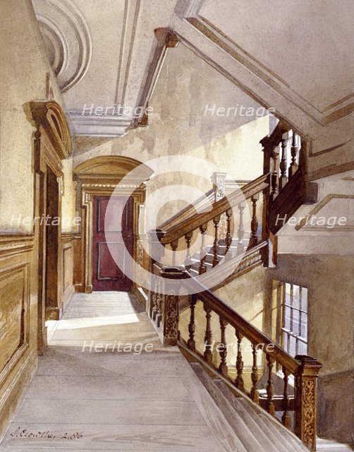 Sir Christopher Wren's House, Botolph Lane, London, 1886.  Artist: John Crowther