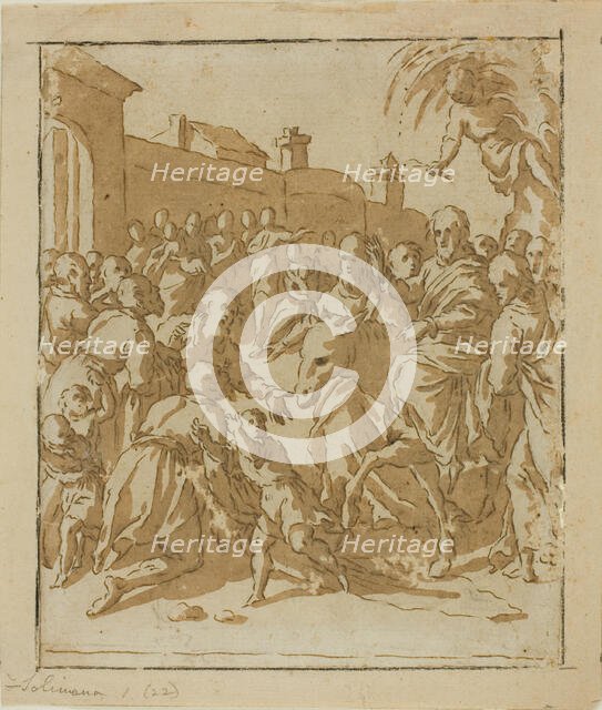 Christ Entering Jerusalem, 1600/10. Creator: Marcantonio Bassetti.
