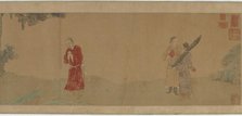 Emperor Shi Le Reverencing a Buddhist Monk, 1368-1644. Creator: Unknown.