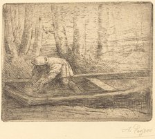 Man in Punt. Creator: Alphonse Legros.