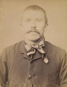 Chapin. Armand, Louis. 30 ans, né à épeigné (Indre & Loire). Charron. Anarchiste. 1/3/94. , 1894. Creator: Alphonse Bertillon.