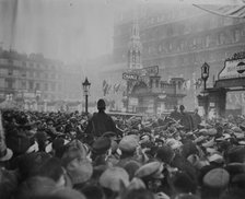 London crowd at Charing Cross, London, between c1915 and c1920. Creator: Bain News Service.