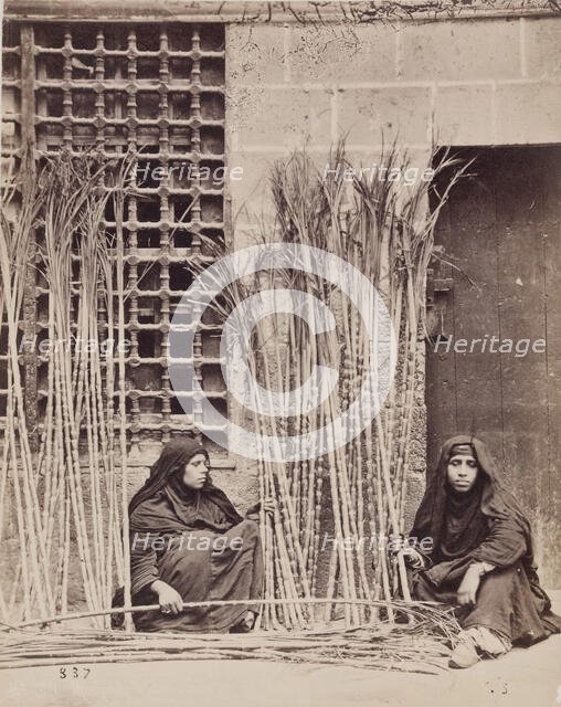 Selling Sugar Cane, c1876. Creator: Pascal Sébah.