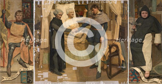 The Liberators of Flanders, (c1280s), 1879. Creator: Jan Van Beers.