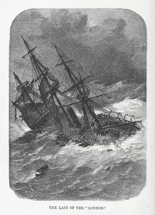The Last of the "London", 1866.  Creator: J Knight.