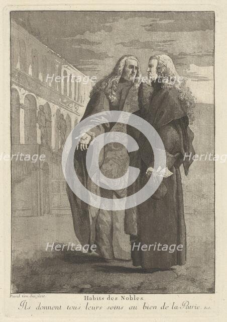 Habits des nobles (Dress of the Noblemen), 1775. Creator: Giovanni David.