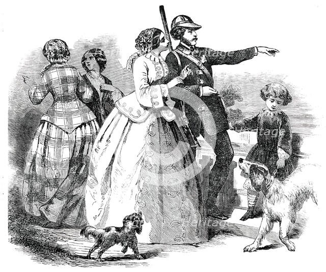 Paris Fashions for October, 1850. Creator: Unknown.