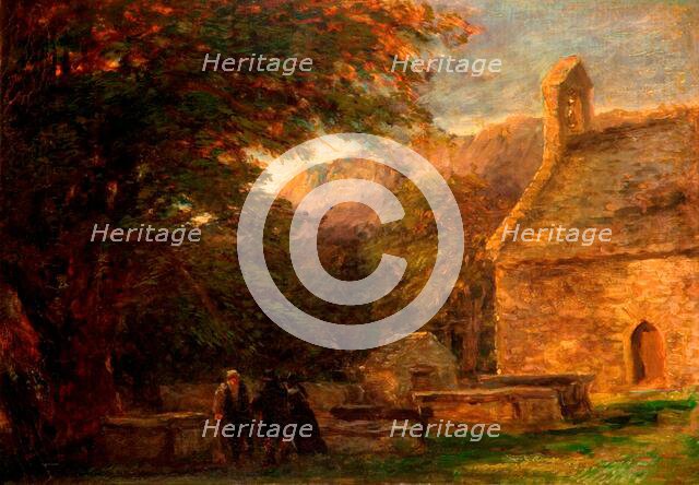 The Church, Bettws-y-Coed, 1844-1856.  Creator: David Cox the elder.