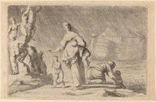 Noah's Ark and the Flood, 1634. Creator: Willem Basse.