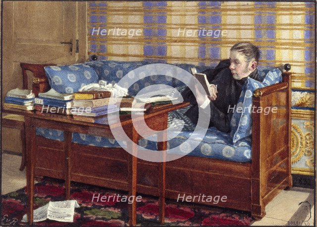 Portrait of the poet Vasily Zhukovsky (1783-1852), 1832. Artist: Reutern, Gerhard Wilhelm, von (1794-1865)