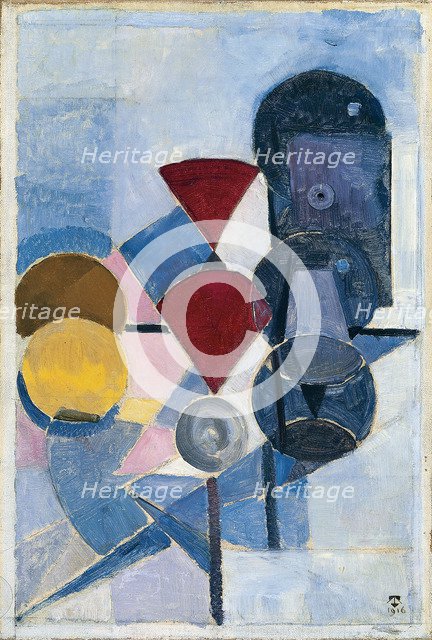 Composition II (Still Life), 1916. Artist: Doesburg, Theo van (1883-1931)