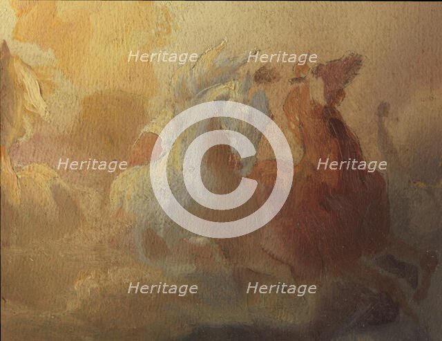 Esquisse pour l'Hôtel de Ville de Paris : Le char du soleil, c.1851. Creator: Léon Cogniet.