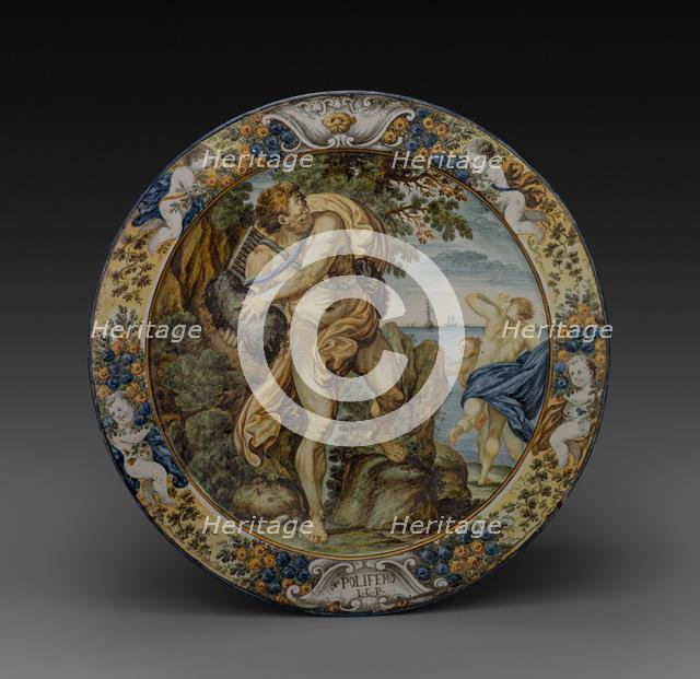 Plate, 1725-1775. Creator: Liborius Grue (Italian, 1702-1776).