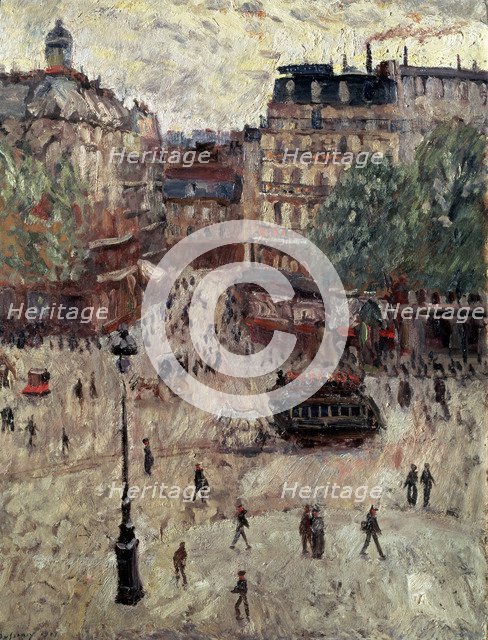 'A Square in Paris', 1907.  Artist: Georges Leon Dufrenoy