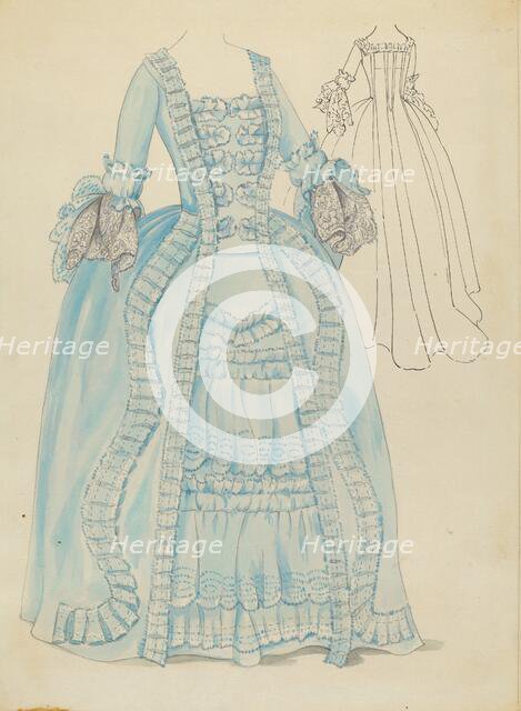 Gown, 1935/1942. Creator: Unknown.