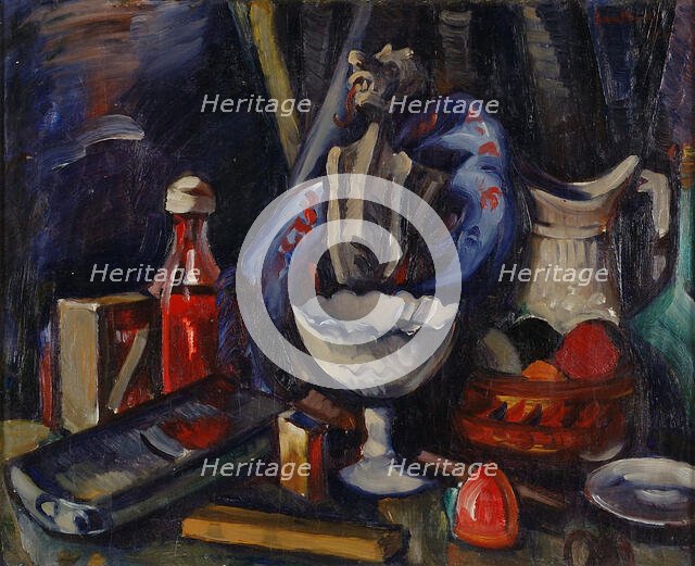 Still life, 1927. Creator: Anton Lindforss.