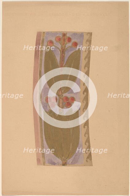 Study for a Border Design, 1890/1897. Creator: Charles Sprague Pearce.