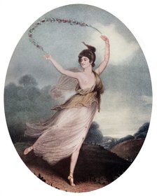 Mademoiselle Celine Parisot, 1799.Artist: Charles Turner