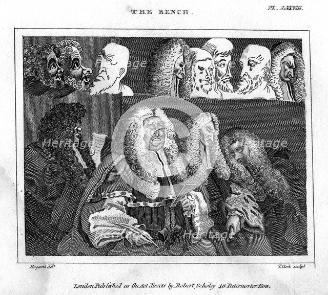 'The Bench', 18th century.Artist: Thomas Clerk