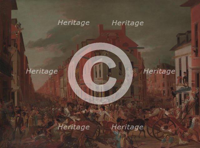 Moving Day (in Little Old New York), ca. 1827. Creator: Unknown.