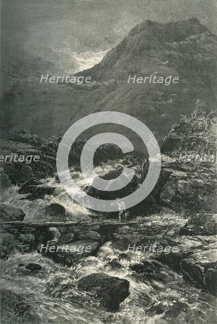 'The Stream from Llyn Idwal', c1870.