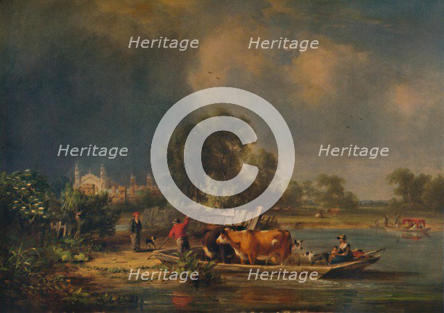 'Eton from the River', 19th century, (1935). Artist: John Hilder.