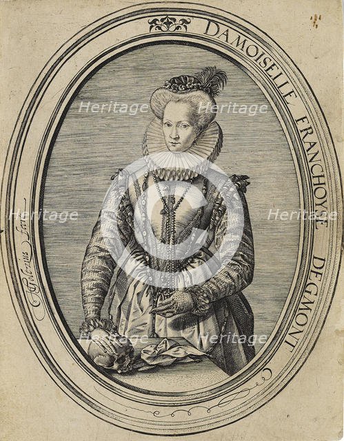 Françoise of Luxembourg, Countess of Gavre, Dame de Fiennes (1495-1557), 1580. Creator: Goltzius, Hendrick (1558-1617).