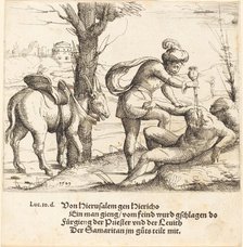 The Parable of the Good Samaritan, 1549. Creator: Augustin Hirschvogel.