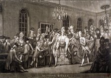 View of a crowded room in Bagnigge Wells, London, 1772.       Artist: IR Smith