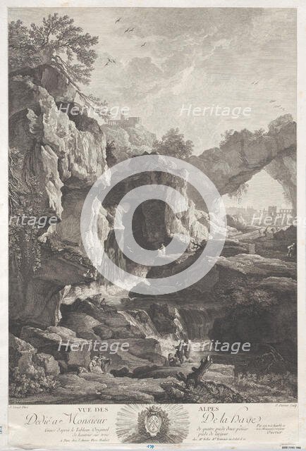 View of the Alpes, 1760. Creator: Jean Ouvrier.