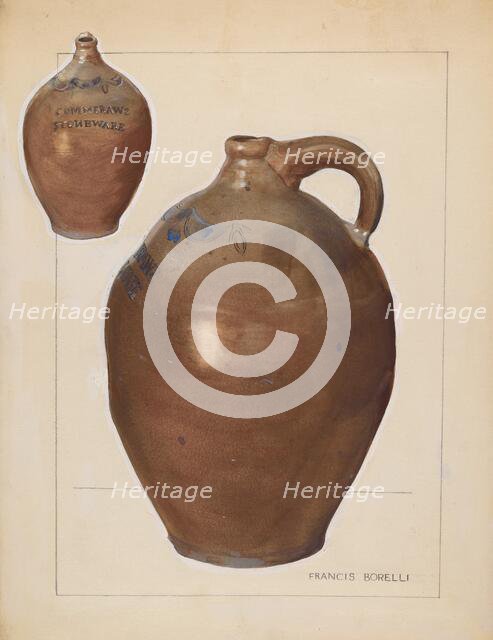 Jug, c. 1939. Creator: Francis Borelli.