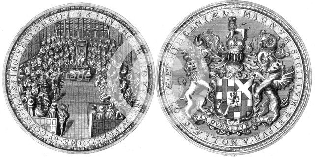 The Great Seal of the Commonwealth of England, 1651 (1785).Artist: Goldar