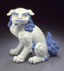 Seated Chinese Lion, Late 19th century. Creator: Unknown.