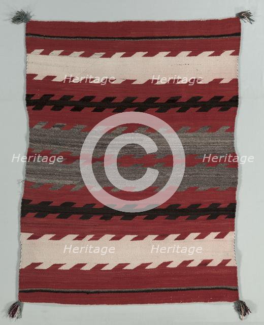 Banded Rug, c. 1890-1900. Creator: Unknown.
