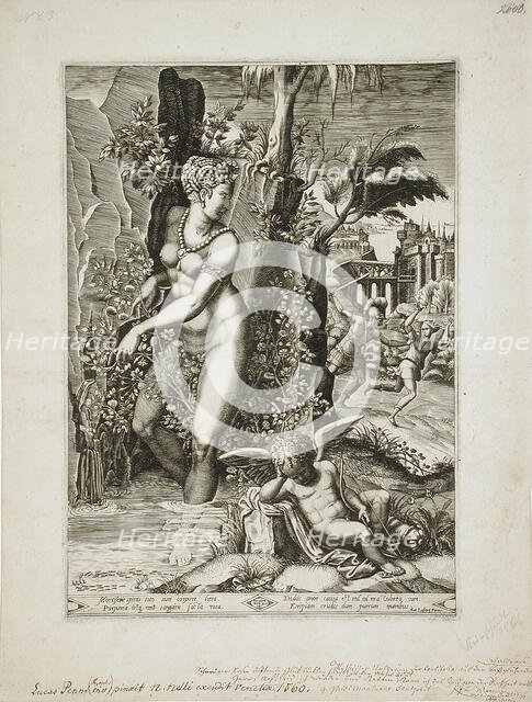 Venus and the Rose, 1564. Creators: Gaspare Osello, Giorgio Ghisi.