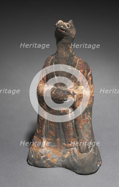 Mortuary Figure of the Zodiac Sign: Rat (Aries), 500s. Creator: Unknown.