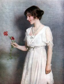 The Red Carnation', Lady Elizabeth Bowes-Lyon, 1923. Artist: Unknown