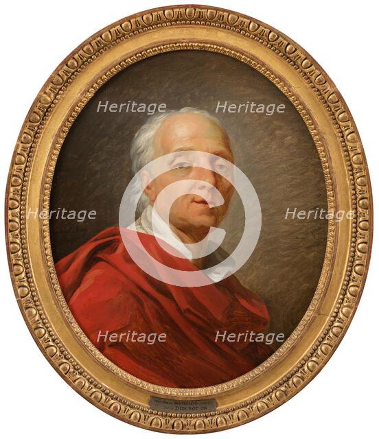 Portrait of Denis Diderot (1713-1784), writer and philosopher, 1784. Creator: Jean Simon Berthelemy.