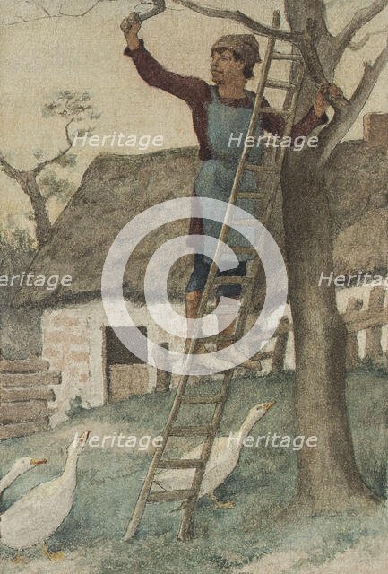 Sketch for the town hall in 4th arrondissement: November, December, January, February, 1884. Creator: Paul Milliet.