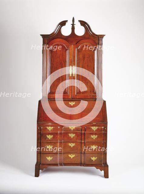 Desk and Bookcase , c. 1780. Creator: Unknown.