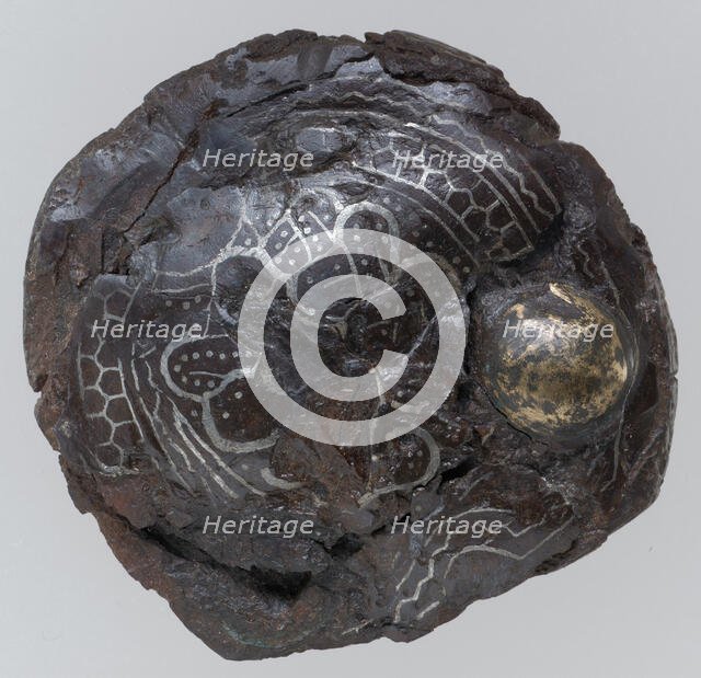 Counter plate of a Belt Buckle, Frankish, late 6th-7th century. Creator: Unknown.