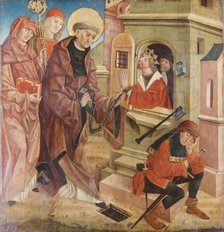 St Leonard Freeing Prisoners, c1490. Creator: Austrian Master.