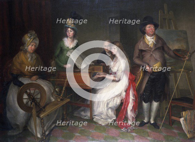 'Thomas Jones, (1742-1803) and his family', 1797. Artist: Francesco Renaldi