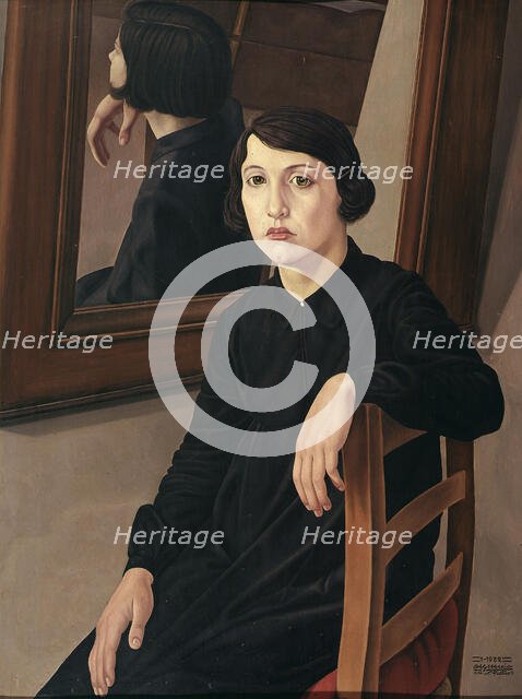 Girl before a Mirror, 1932. Creator: Cagnaccio di San Pietro (1897-1946).
