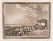 Race Ground (An Excursion to Brighthelmstone), June 1, 1790., June 1, 1790. Creators: Thomas Rowlandson, Samuel Alken.