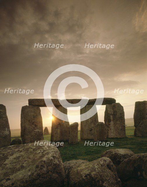 Stonehenge, Wiltshire. Artist: Unknown.