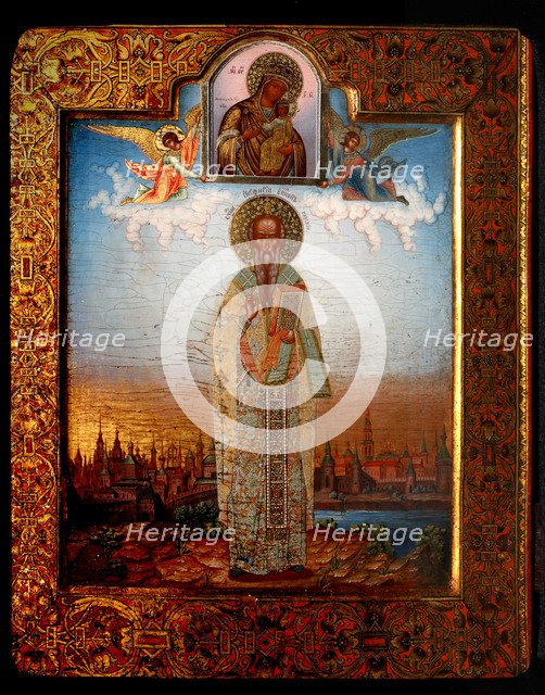Saint Porphyrius of Gaza, End of 19th cen.. Artist: Chirikov, Osip Semionovich (?-1903)