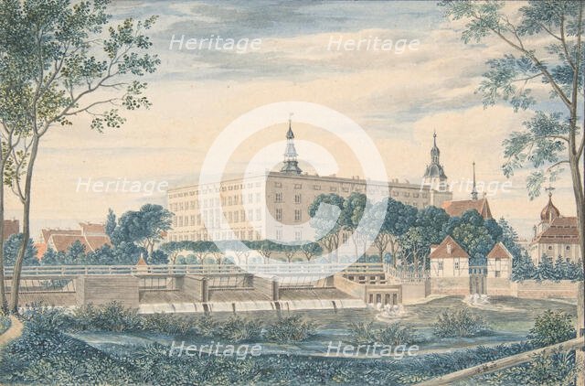 View of the Dessau Castle from the East, 1820. Creator: Heinrich Olivier.